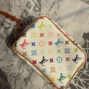 Louis Vuitton Multicolor Monogram Key Holder Takashi Murakami